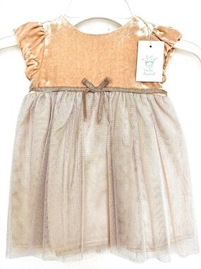 Marie Chantal Champagne & Cream Tulle Dress